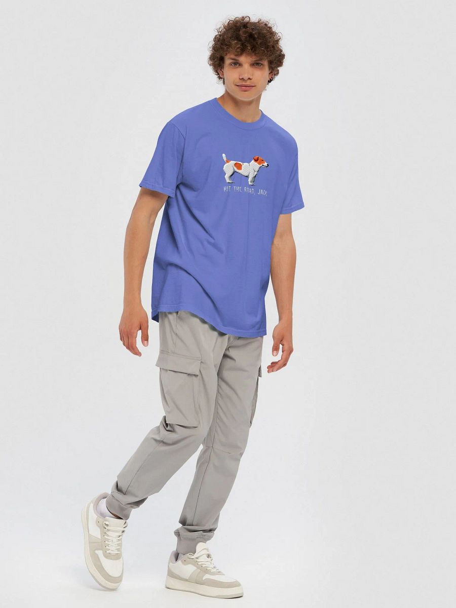Hit the Road, Jack T-Shirt(Embroidered) of a Jack Russell Terrier(Red) product image (10)