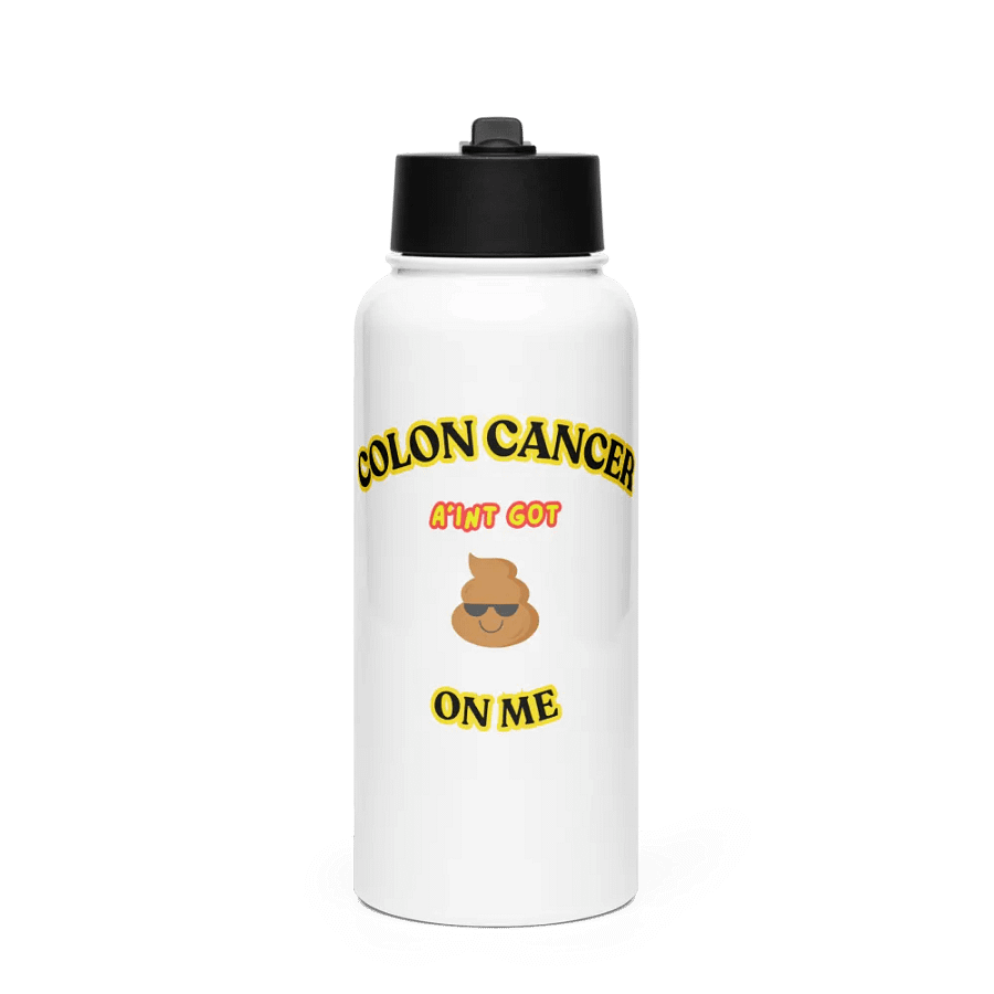 Stylish Stainless Steel Colon Cancer Water Bottle product image (1)