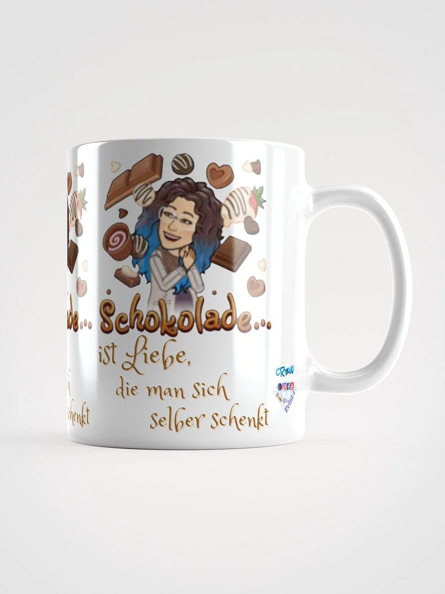 Weiß glänzende Tasse, Schokolade1 product image (1)
