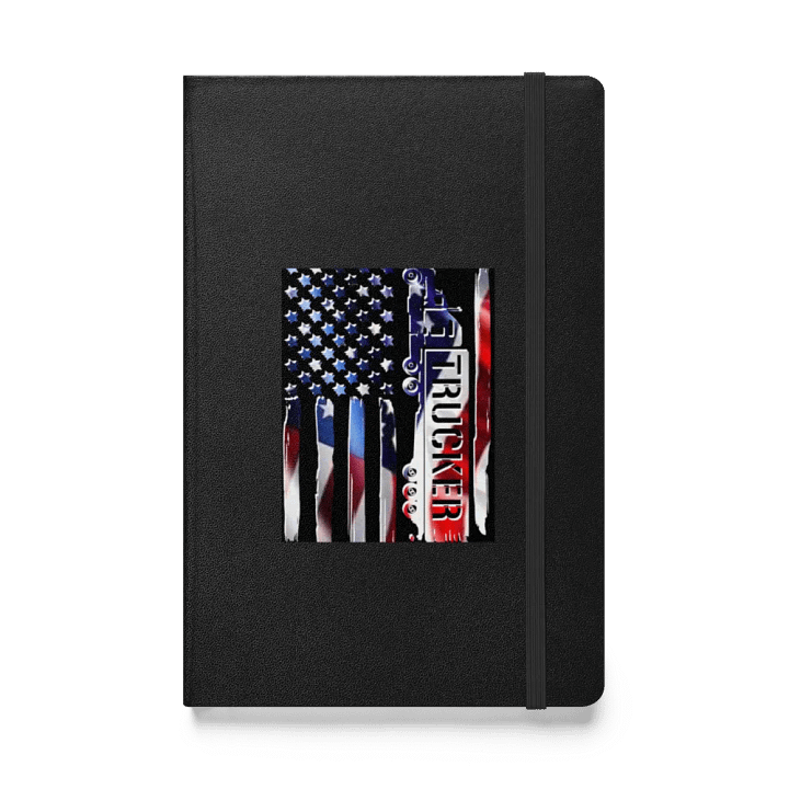 Patriotic Trucker Hardcover Notebook product image (1)