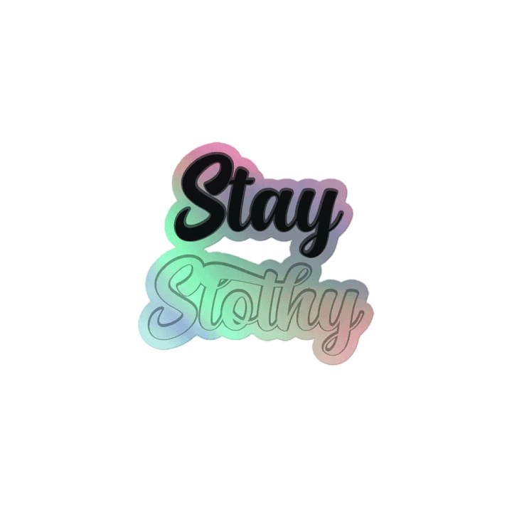 Slothy Holographic Sticker Set product image (1)