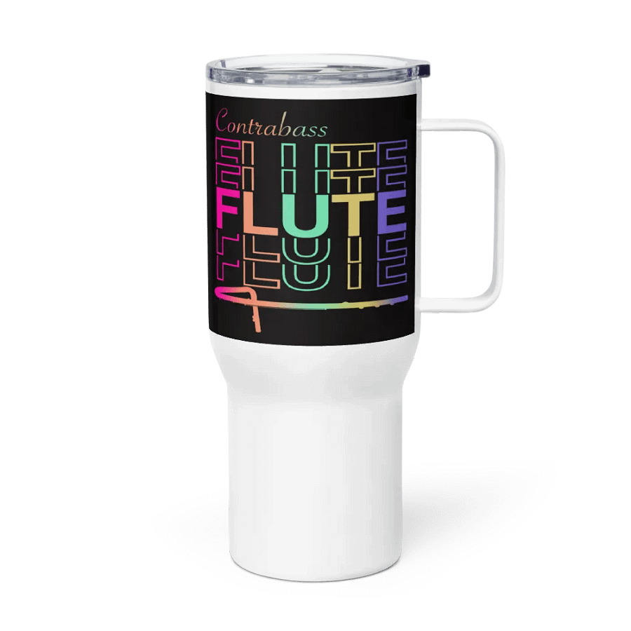 Symmetrical Flute Graphic Travel Mug - Contrabass product image (1)