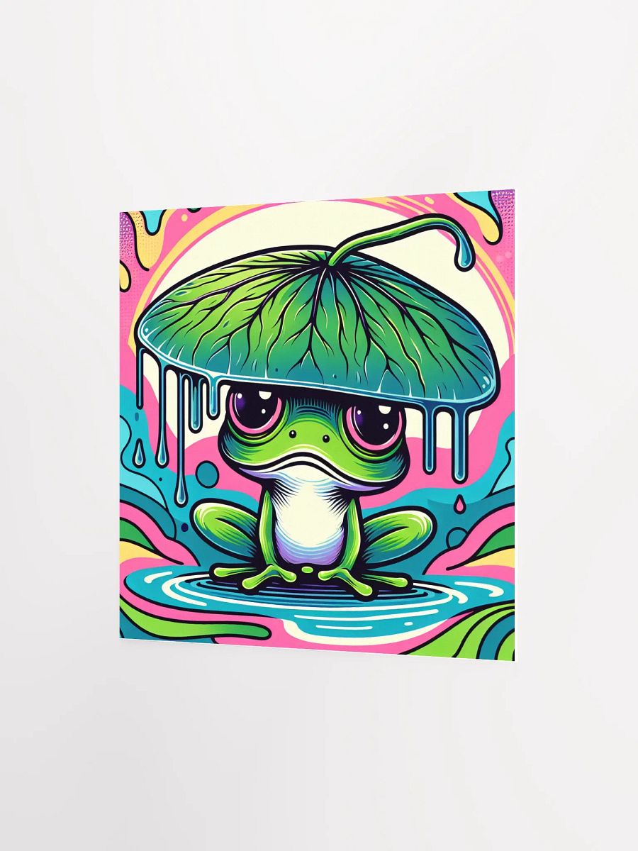 Colorfull Retro Frog Poster in Five Sizes product image (3)