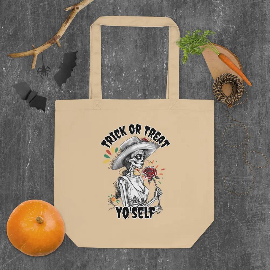 Trick or Treat Yo'Self Canvas Cotton Bag product image (6)