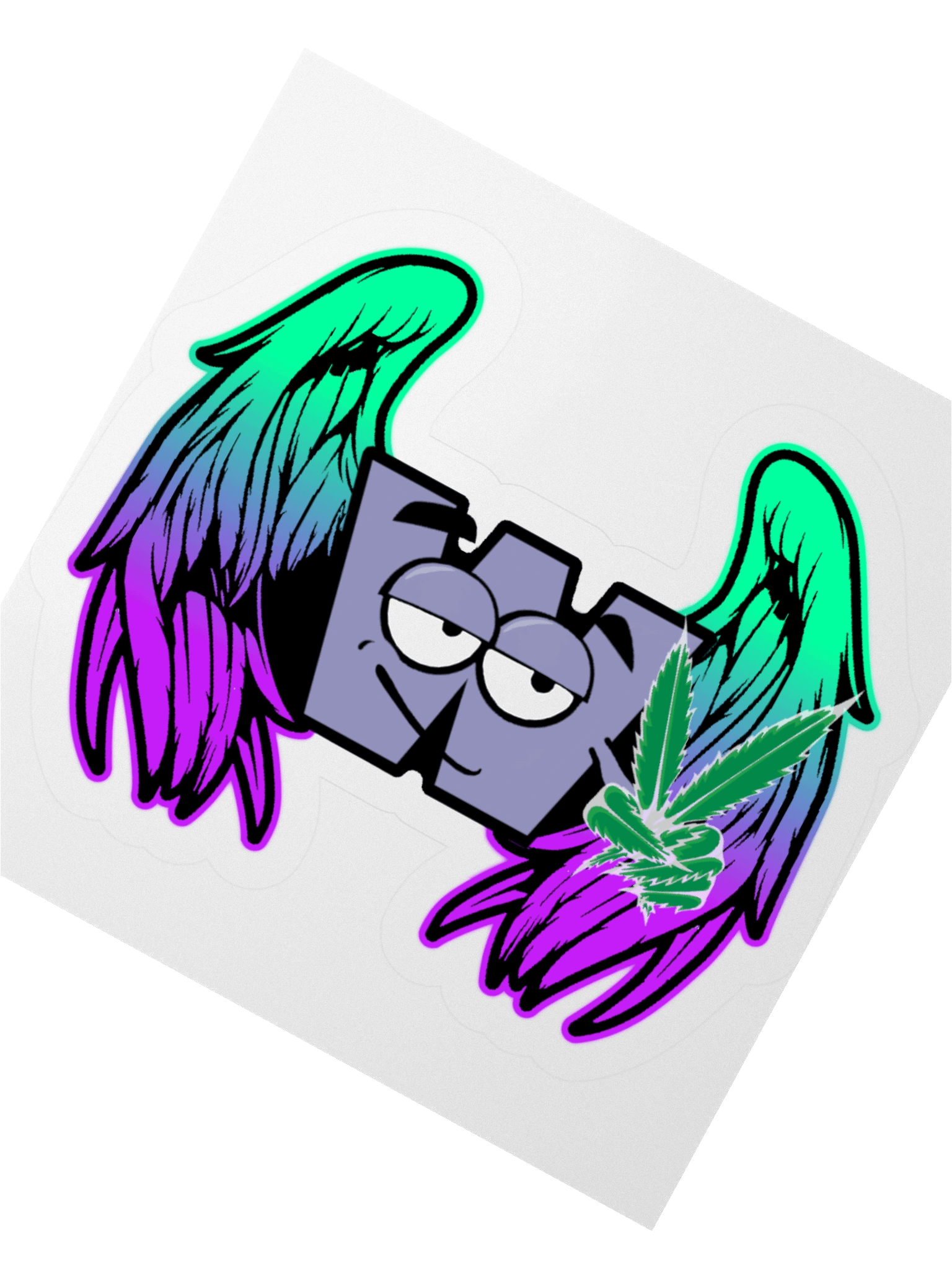 Whimsical W Peace Sign Sticker product image (6)