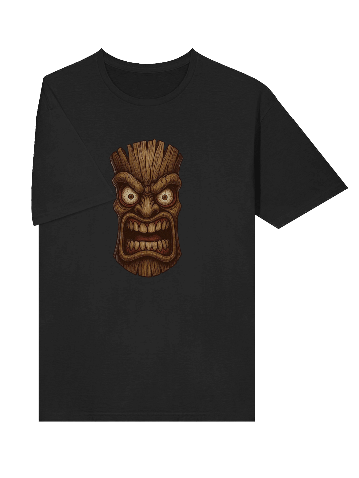 Intense Expression Tiki Wooden Mask T-Shirt product image (2)