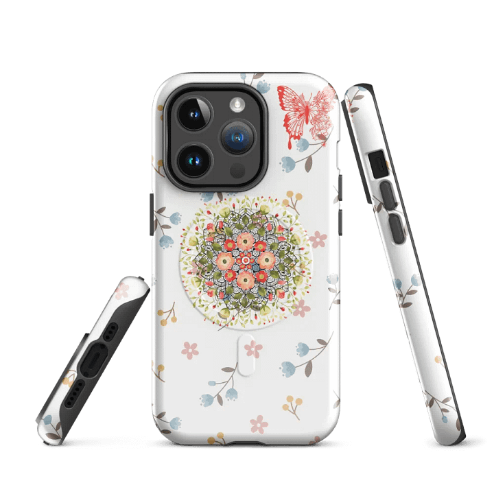 Floral Mandala MagSafe® Tough iPhone® Case product image (2)