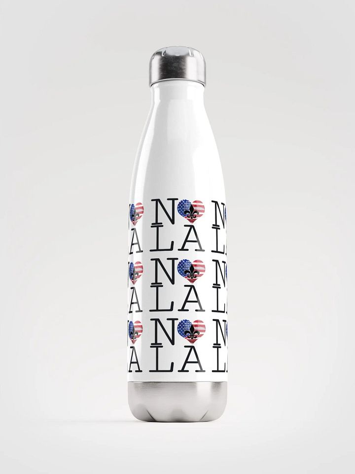 I LOVE NOLA **BIGSHOT BOTTLE LEGACY PRINT** (USA HEART STAINLESS STEEL) product image (1)