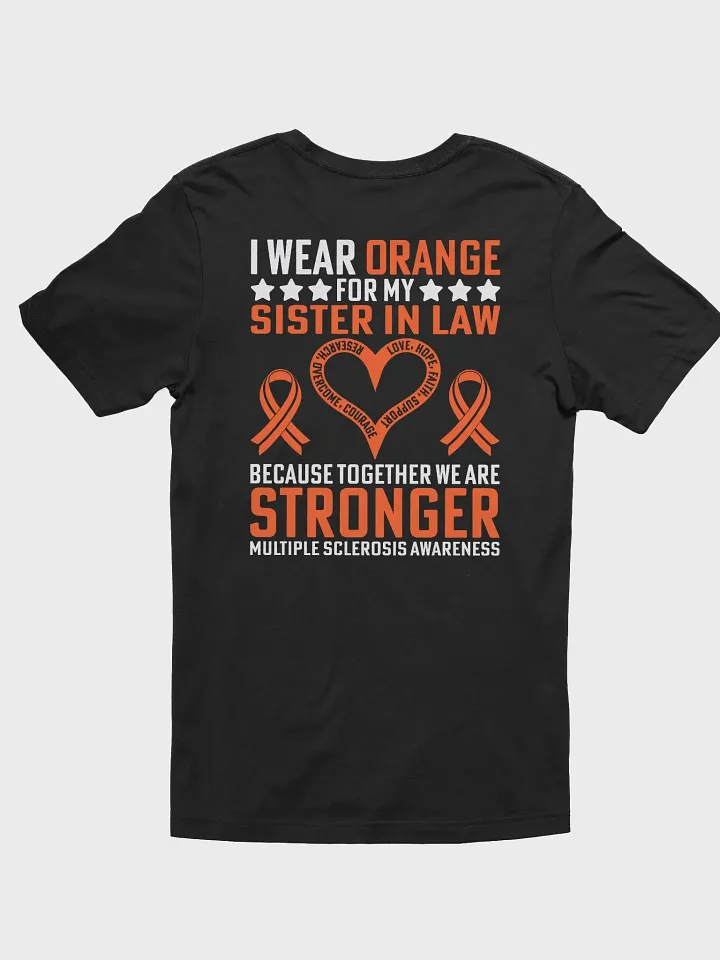 Wear Orange Sister In Law Multiple Sclerosis Awareness Tee product image (1)