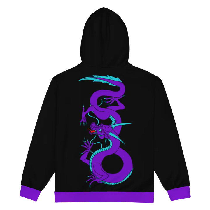 Dragon zip up hoodie product image (2)