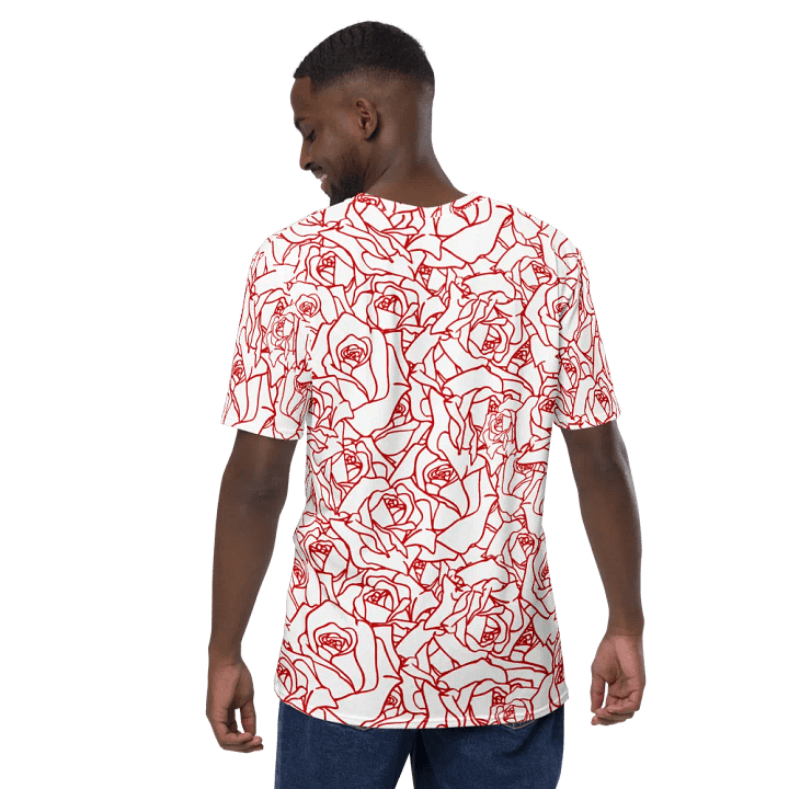 Loads of Roses · white-red crew neck t-shirt product image (2)