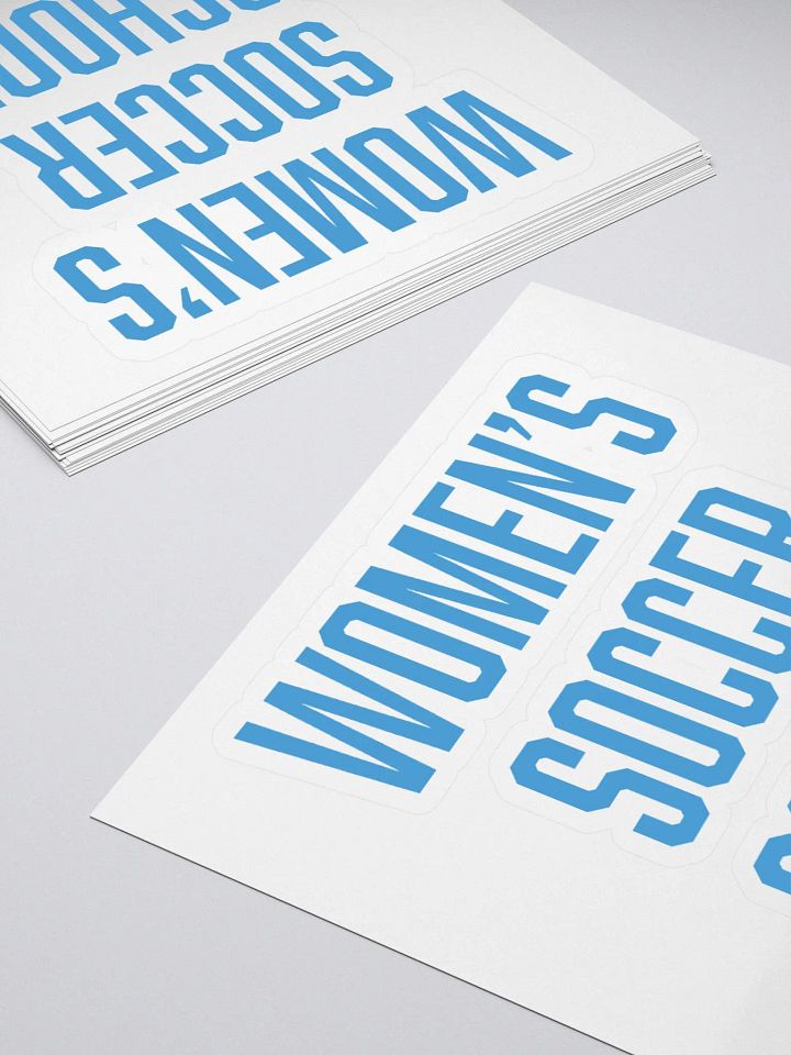Women's Soccer School Sticker product image (2)