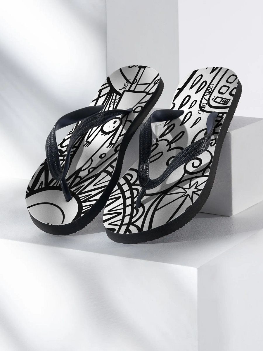 Comic Bliss Sublimation Flip-Flops product image (1)