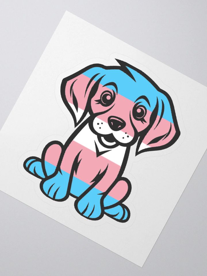 Transgender Pride Puppy Sticker product image (2)