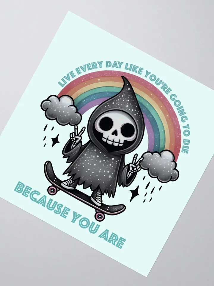 Live Every Day Sticker (Teal) product image (2)
