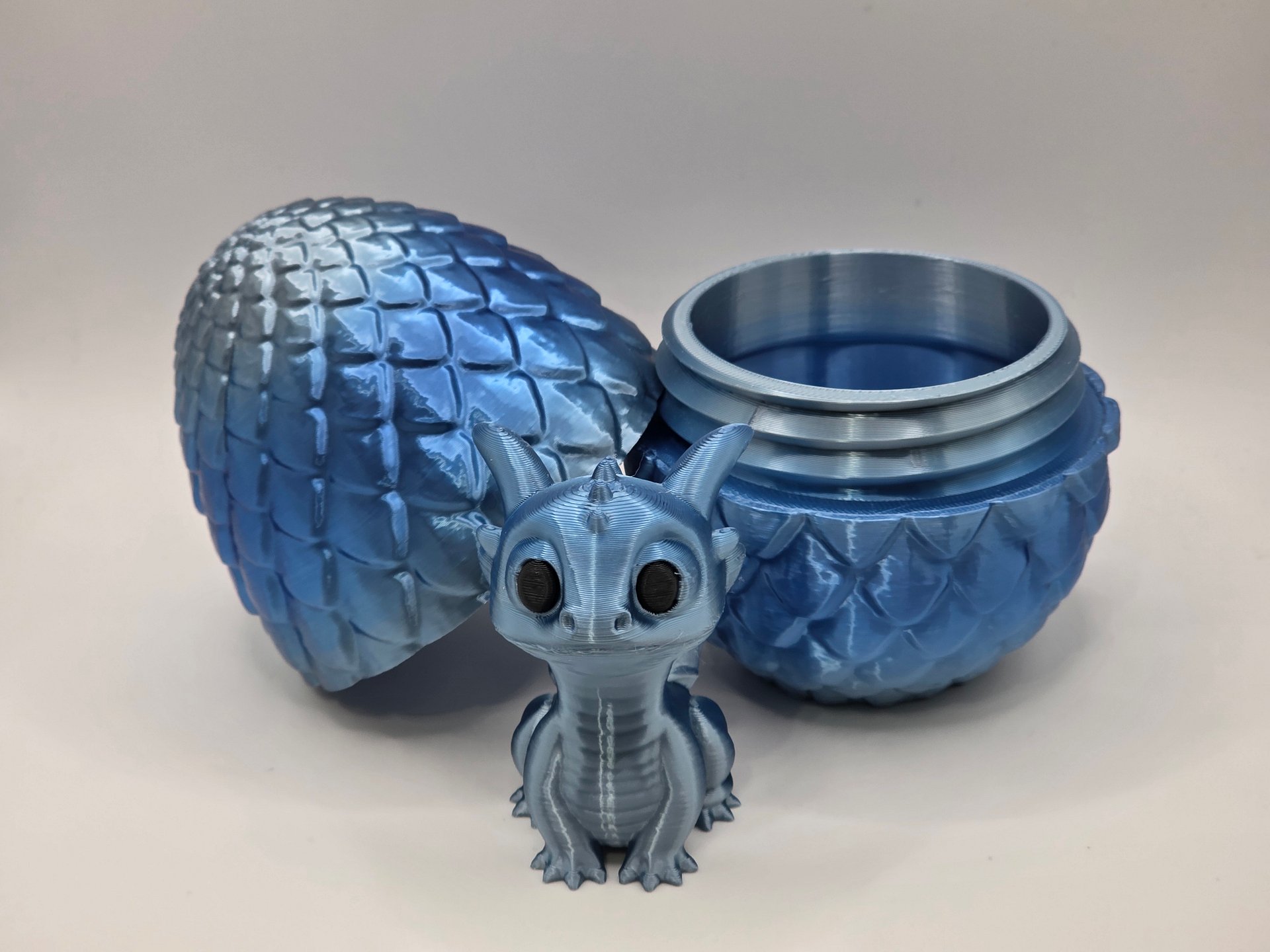 🐉 Dragon Egg with Hatchling | Multicolor 3D Print product image (3)