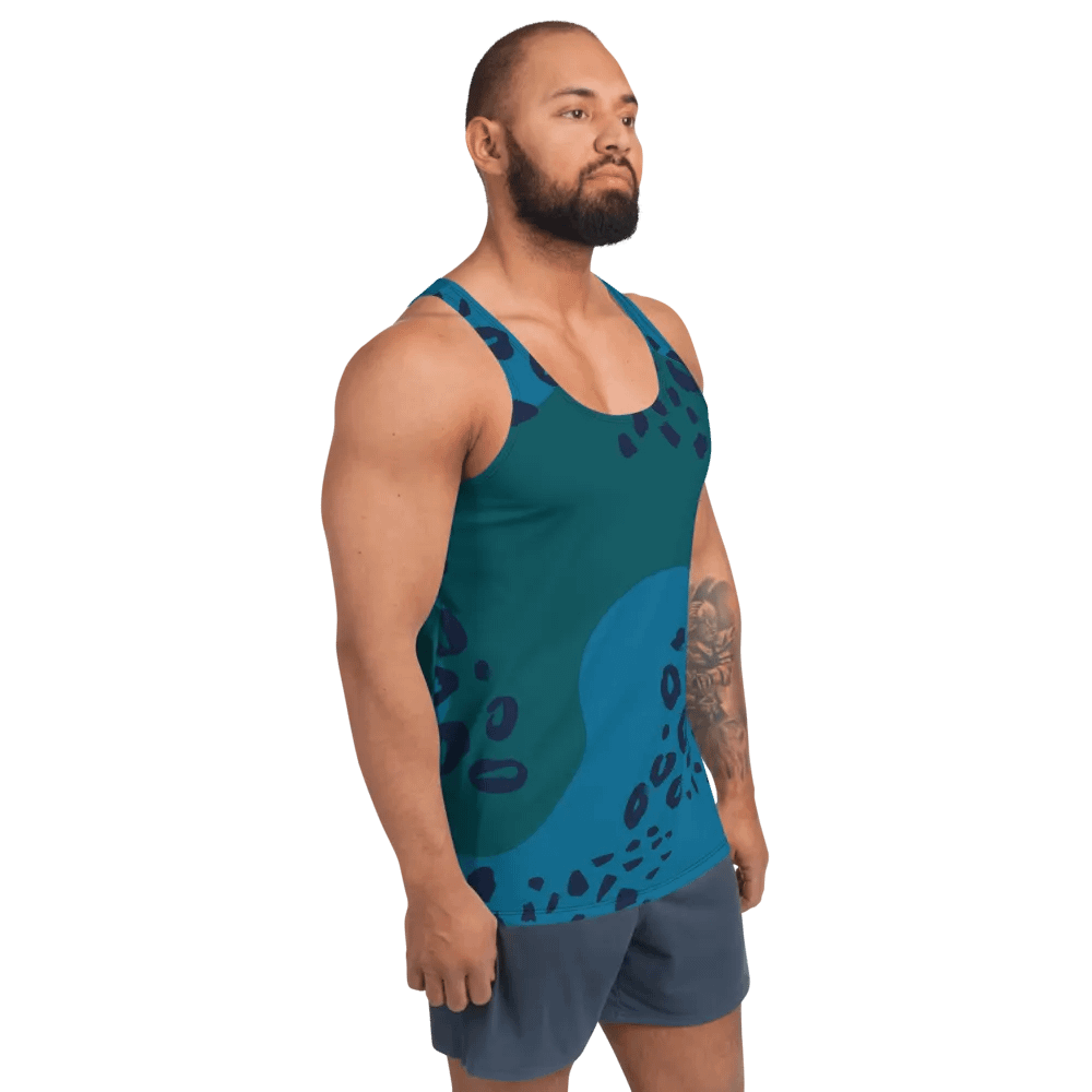 Wild Blue Camo All-Over Tank Top product image (3)