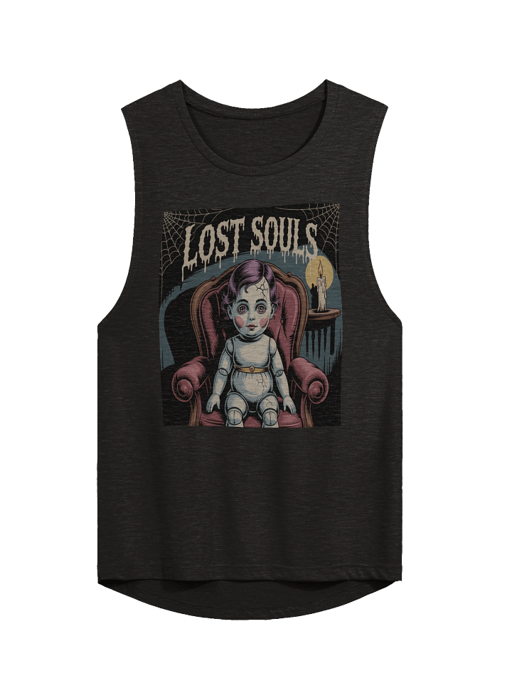 Midnight Veil Designs Women's Black Gothic Flowy Muscle Tank - Lost Souls - S-2XL product image (1)