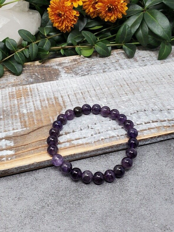 Amethyst Healing Bracelet – Clarity, Intuition & Inner Peace Crystal Jewelry product image (2)
