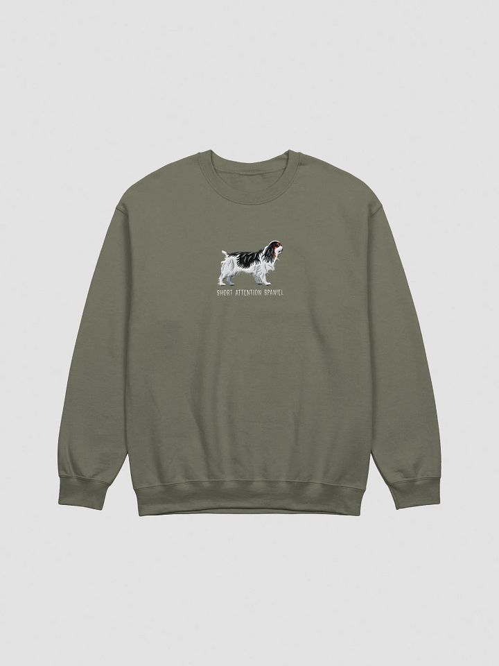 Short Attention Spaniel Sweatshirt (Embroidered) of an English Toy Spaniel(Tricolor) product image (13)