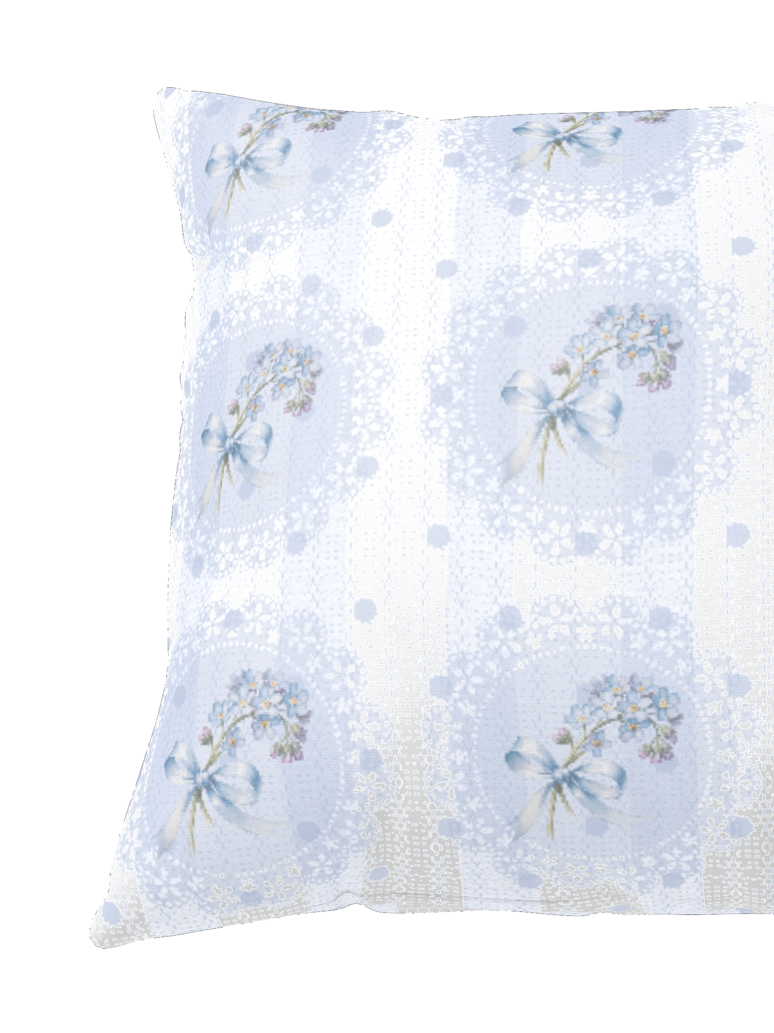 Forget-Me-Not Heirloom Pillow Lace Floral Stripes Pattern product image (4)