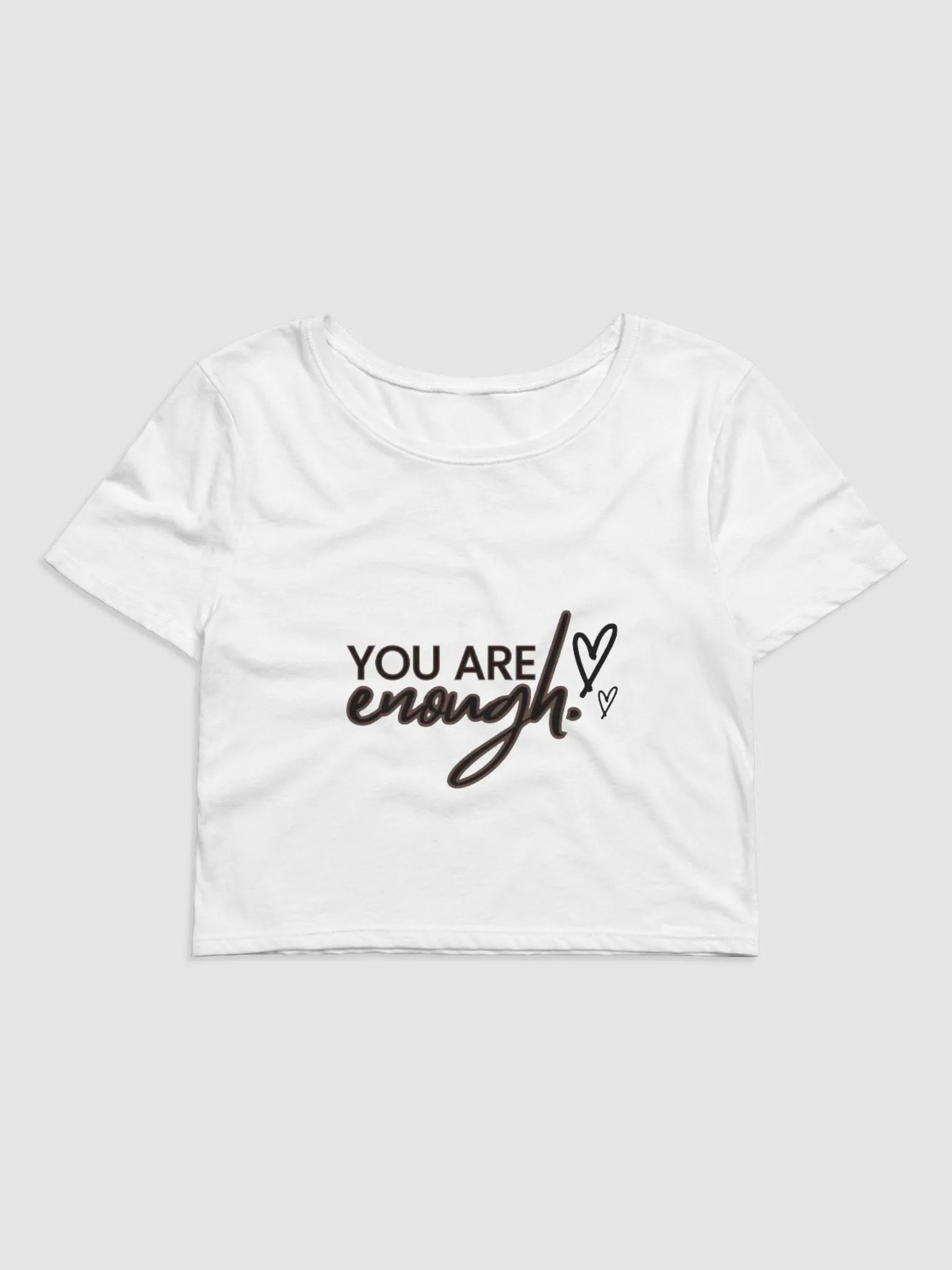 You Are Enough: Crop Top (white) product image (2)
