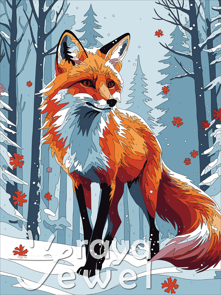Fox! Color by Number Coloring Page product image (1)