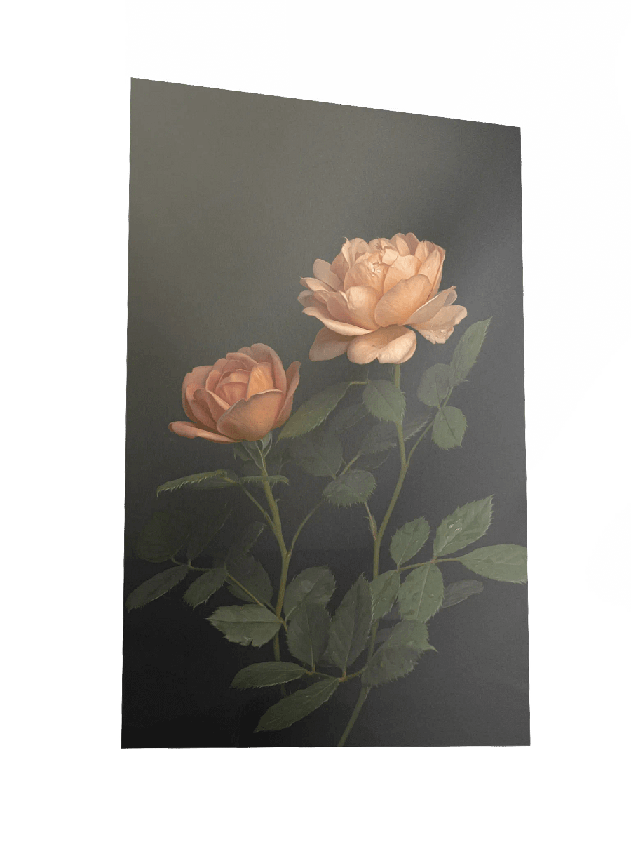 Peach English Roses: Enhanced Matte Paper Poster product image (4)