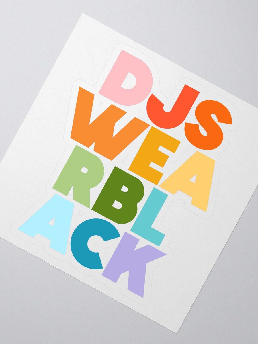 DJS Wear BLACK (col) sticker product image (2)