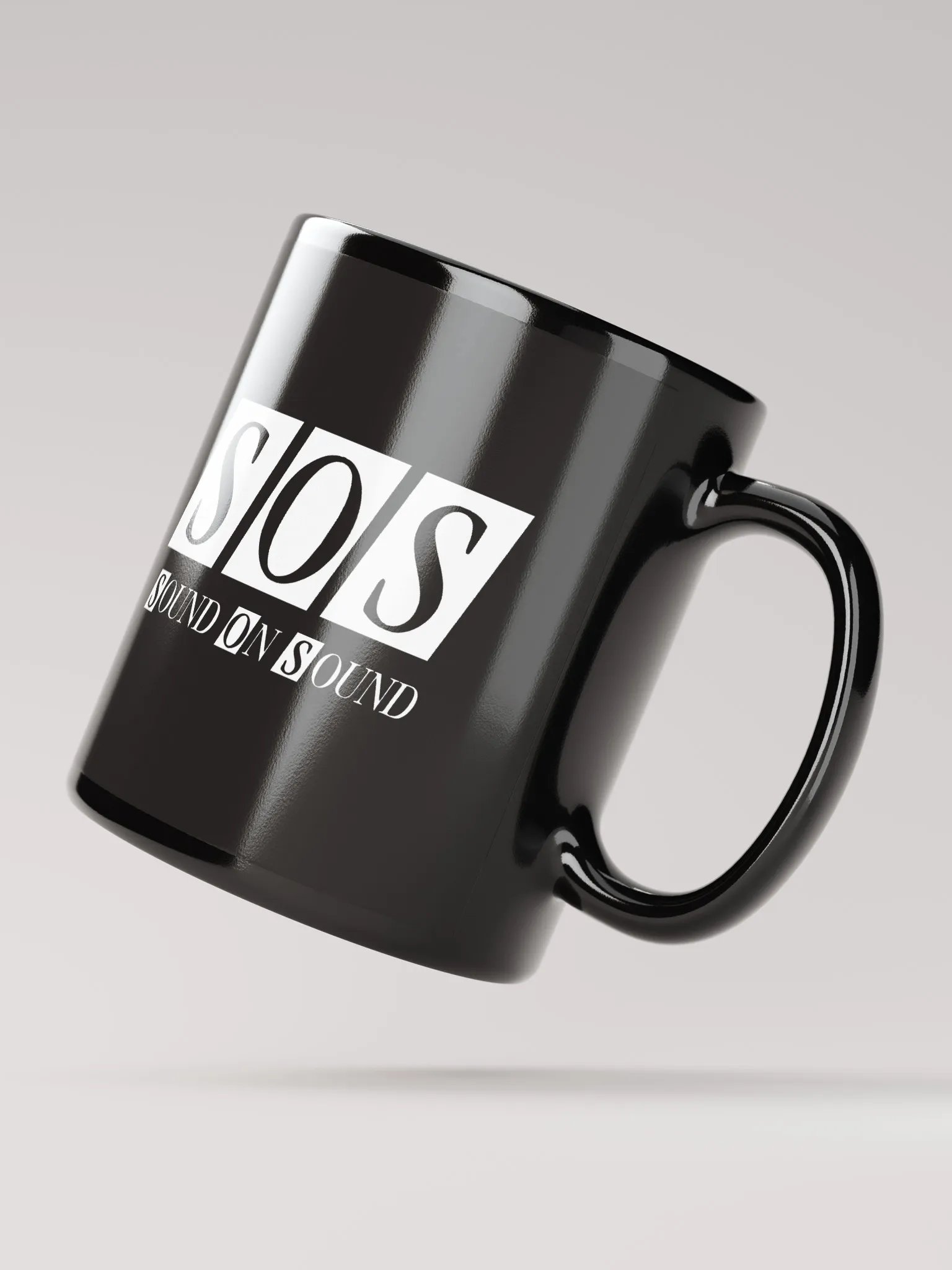 Black Mug - White SOS Logo product image (2)