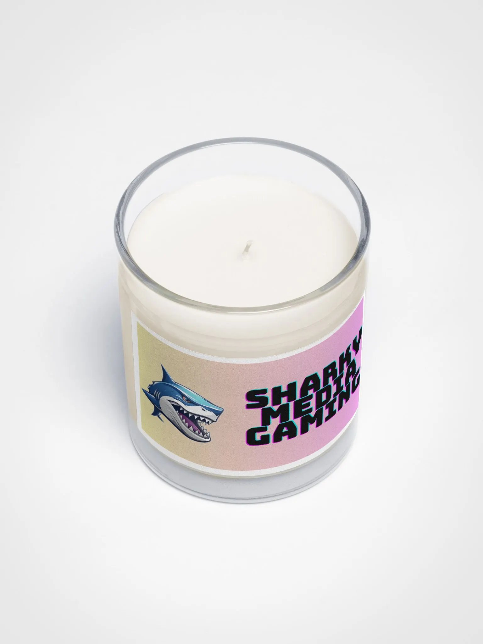 Sharky Media Gaming Candle (Yellow/Pink) product image (3)