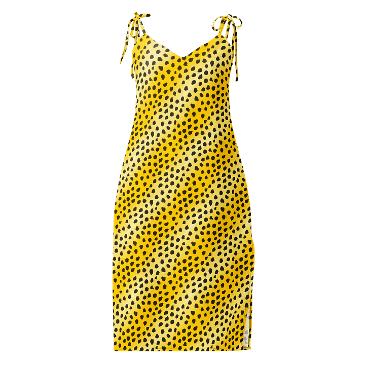 Black and yellow cheetah dress product image (2)