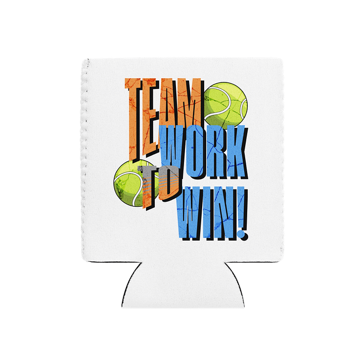 Team Work To Win Tennis Winning Can Cooler product image (2)
