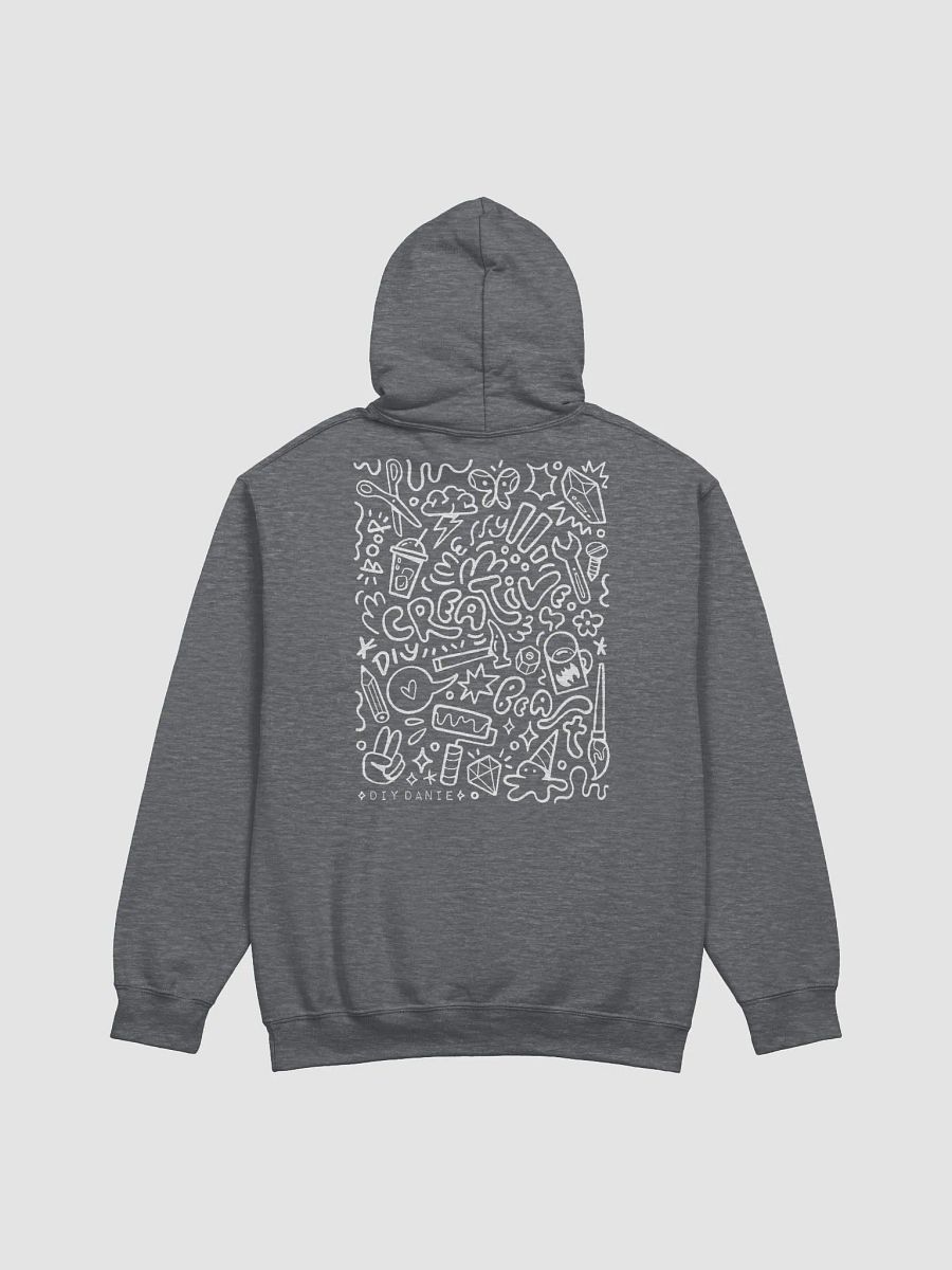 CREATIVE CHAOS HOODIE - White txt product image (3)