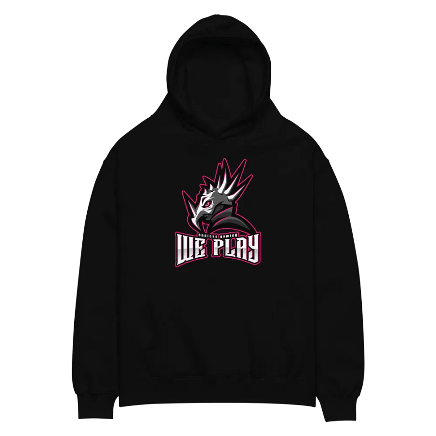 weplay hoodie pink logo product image (2)