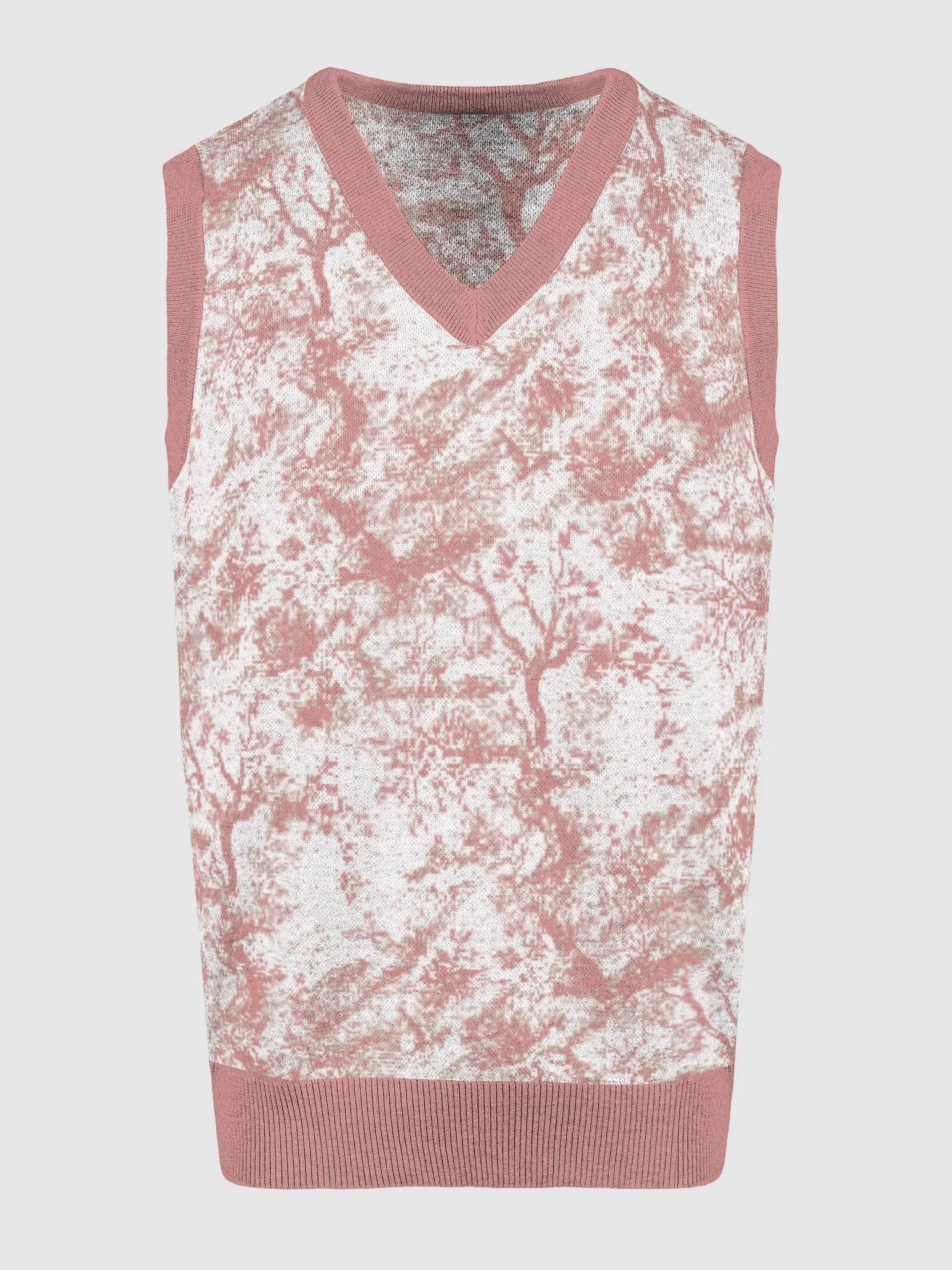 Marbled Cozy V-Neck Vest product image (23)