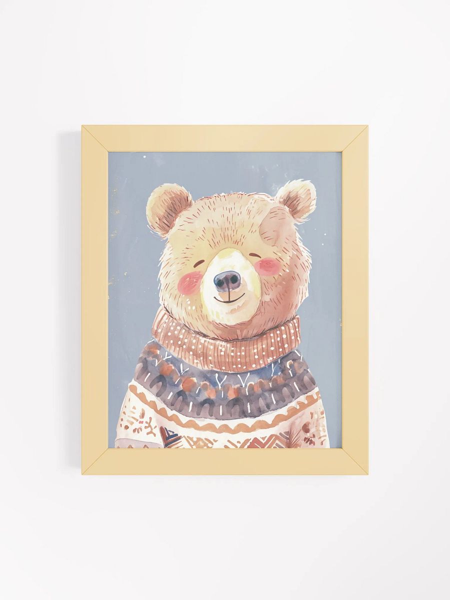 Cozy Bear Framed Matte Poster product image (7)