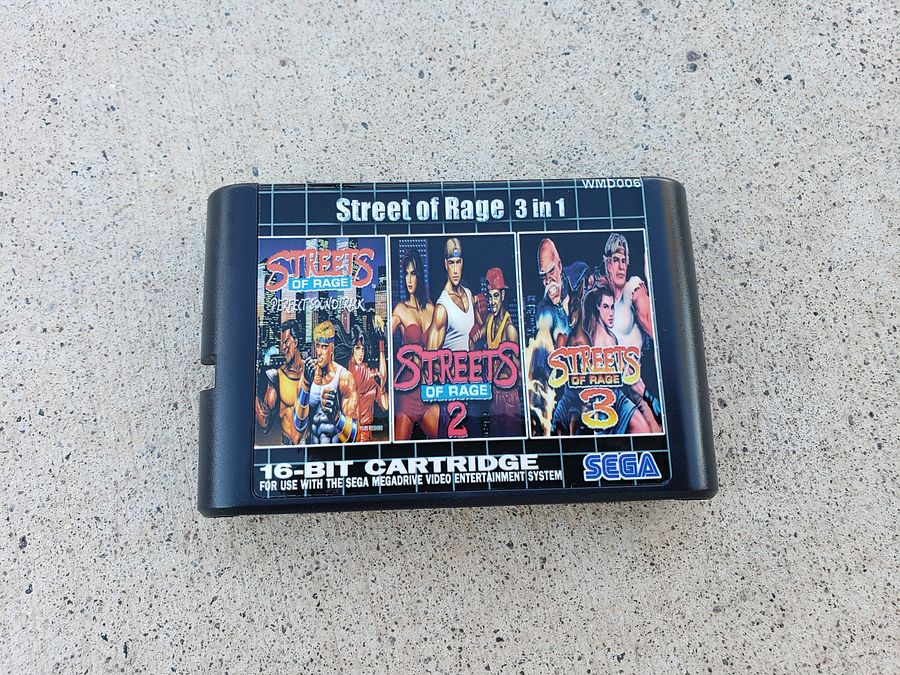 Sega Genesis Megadrive - Streets of Rage 1 2 3 - 3 in 1 Multicart NTSC & PAL product image (7)