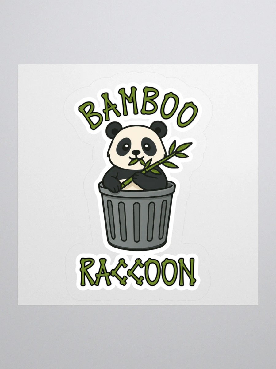 Bamboo Raccoon Sticker product image (1)