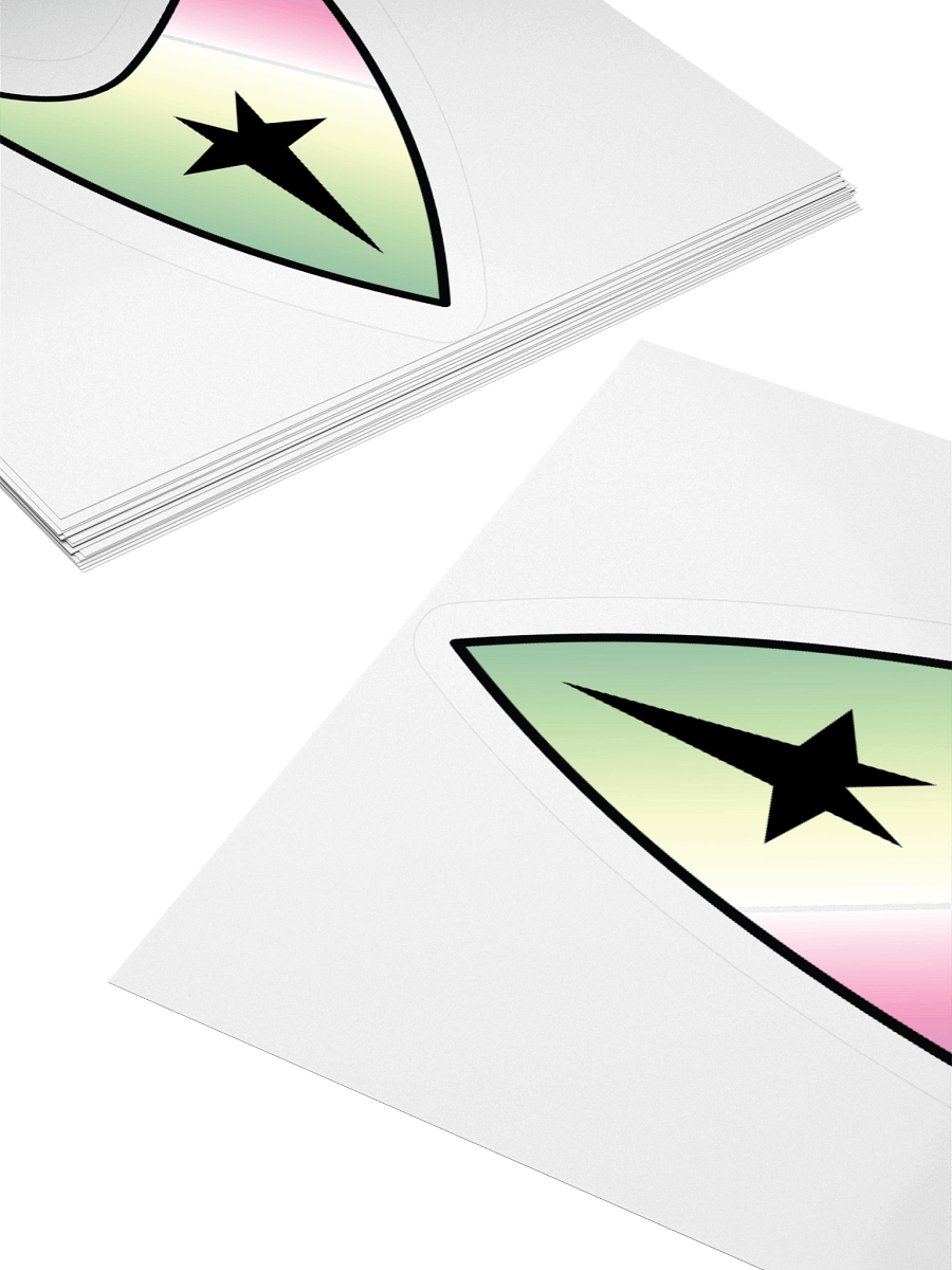 Genderfae Pride Gradient Starfleet Sticker product image (11)