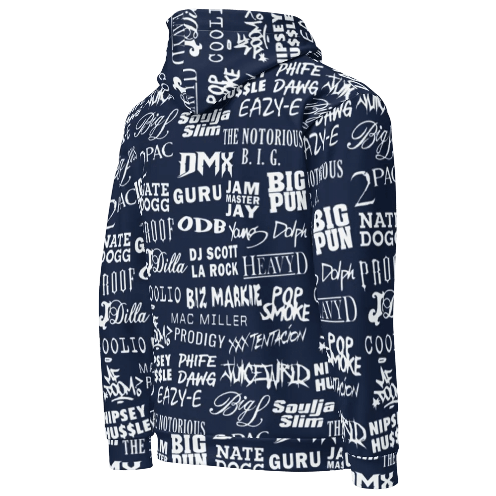 Never Forget - Hip-Hop Artists - BLUE - Unisex Hoodie product image (4)