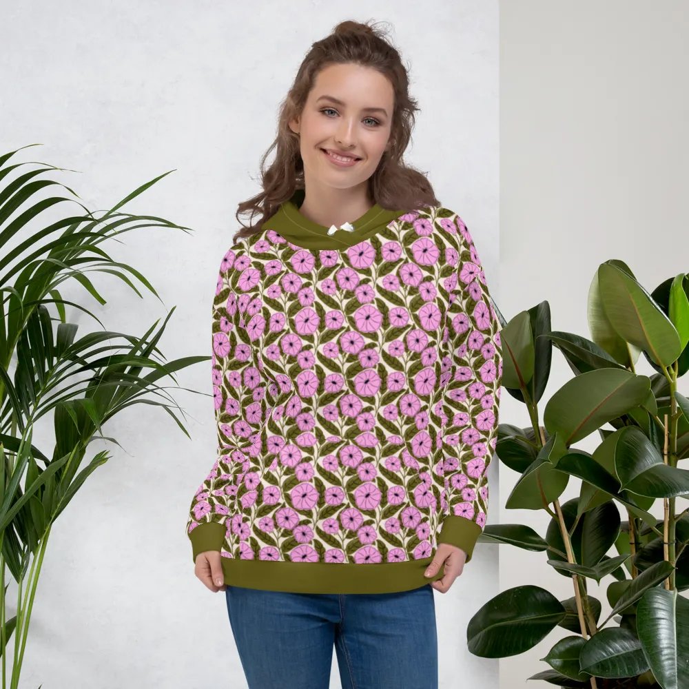 Dipladenia Dreams - Pink and Green - All Over Hoodie product image (5)
