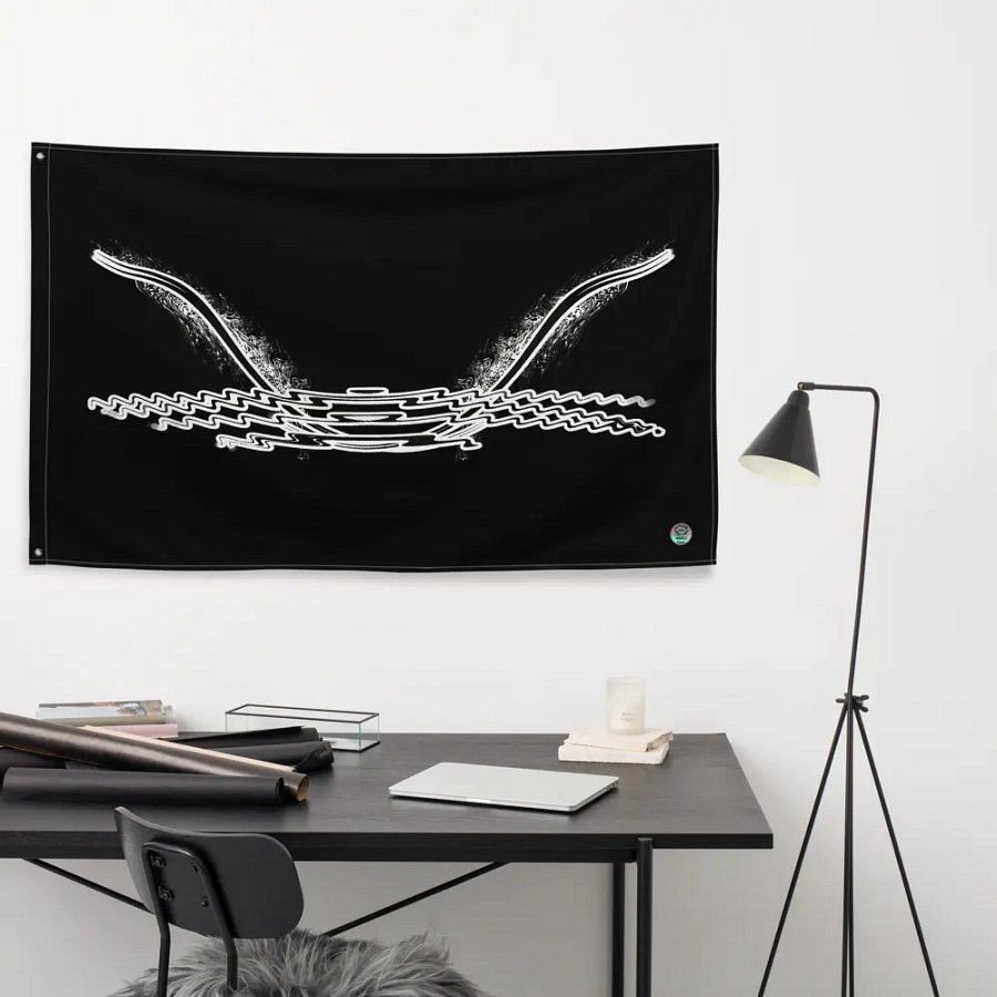 HApex Gear Black Logo - Black - Flag product image (9)