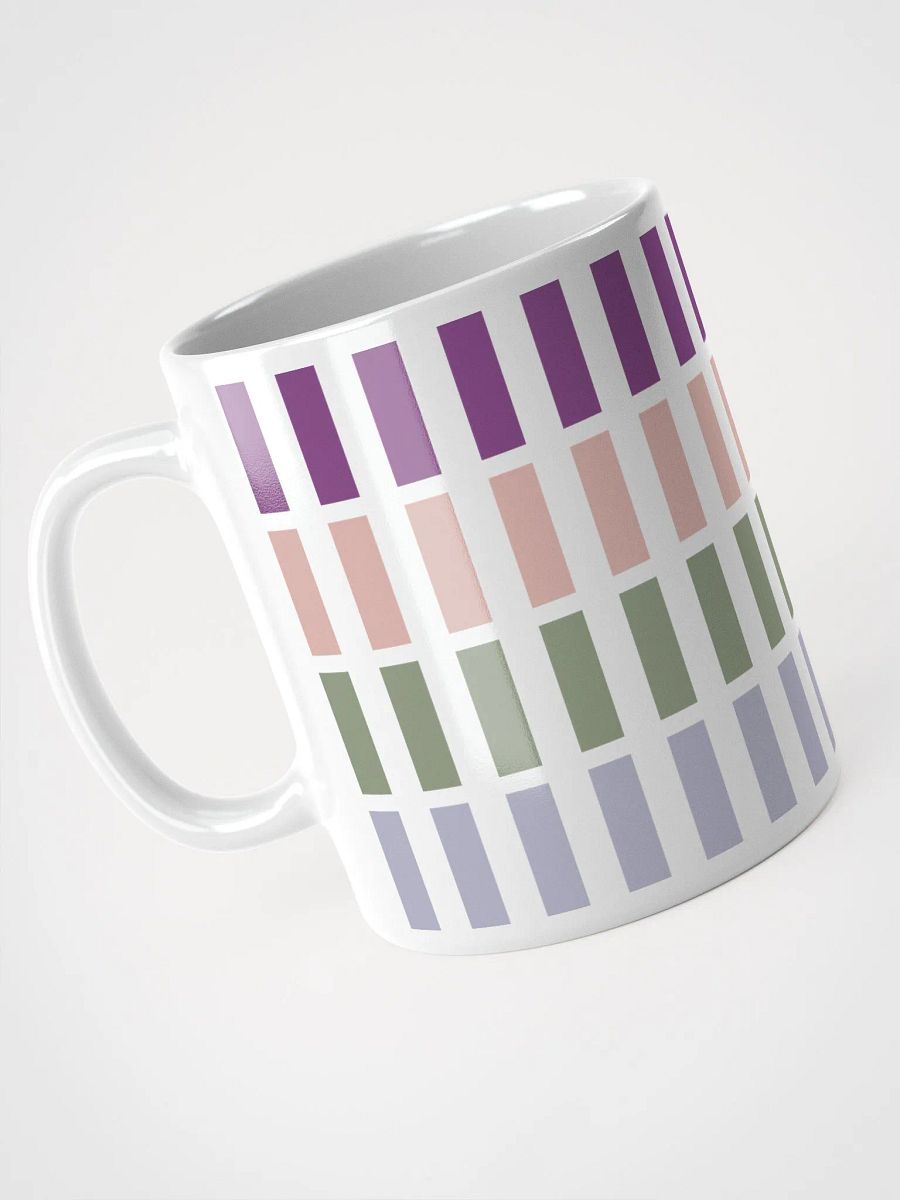 Contrasting Colores Rectangle Patterns White Mug product image (18)
