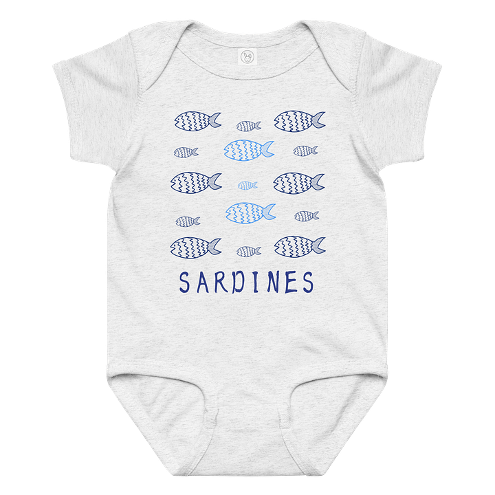 Oceanic Sardines Baby Bodysuit product image (1)