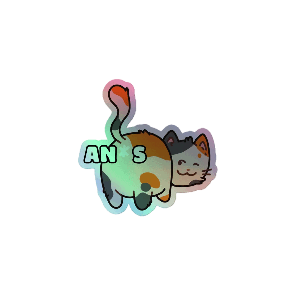 Cat Butt Holo Sticker product image (1)