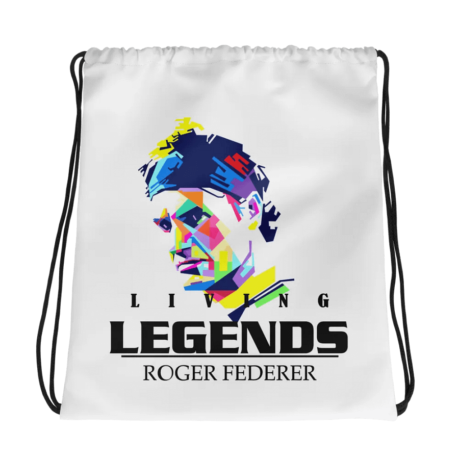 living legend australian open Pop Art Geometric Face Drawstring Bag product image (1)