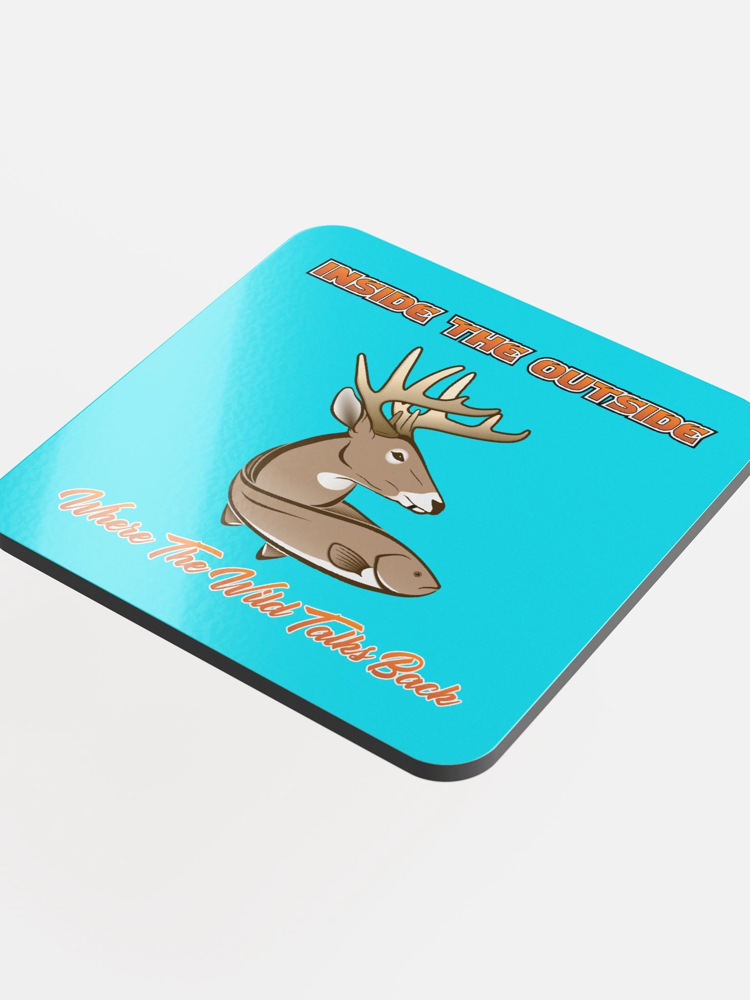 Coasters - Non Smudgy - Natural w/ Teal product image (4)