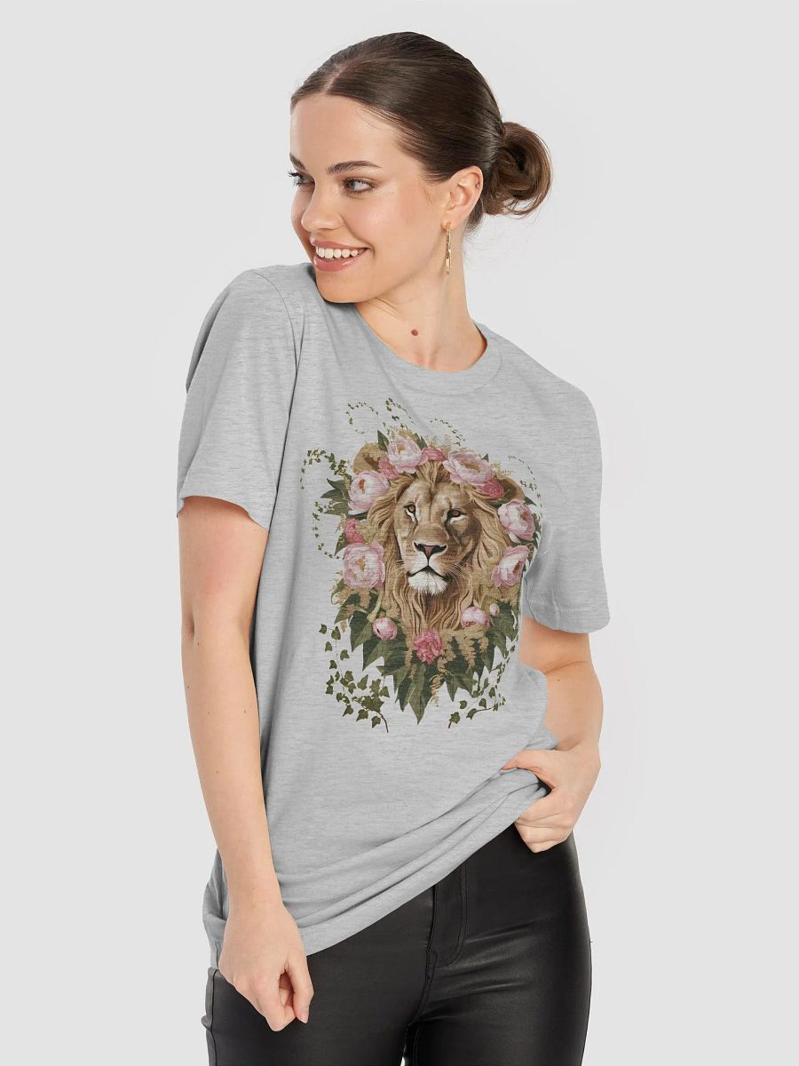 Lion and flower t-shirt product image (8)