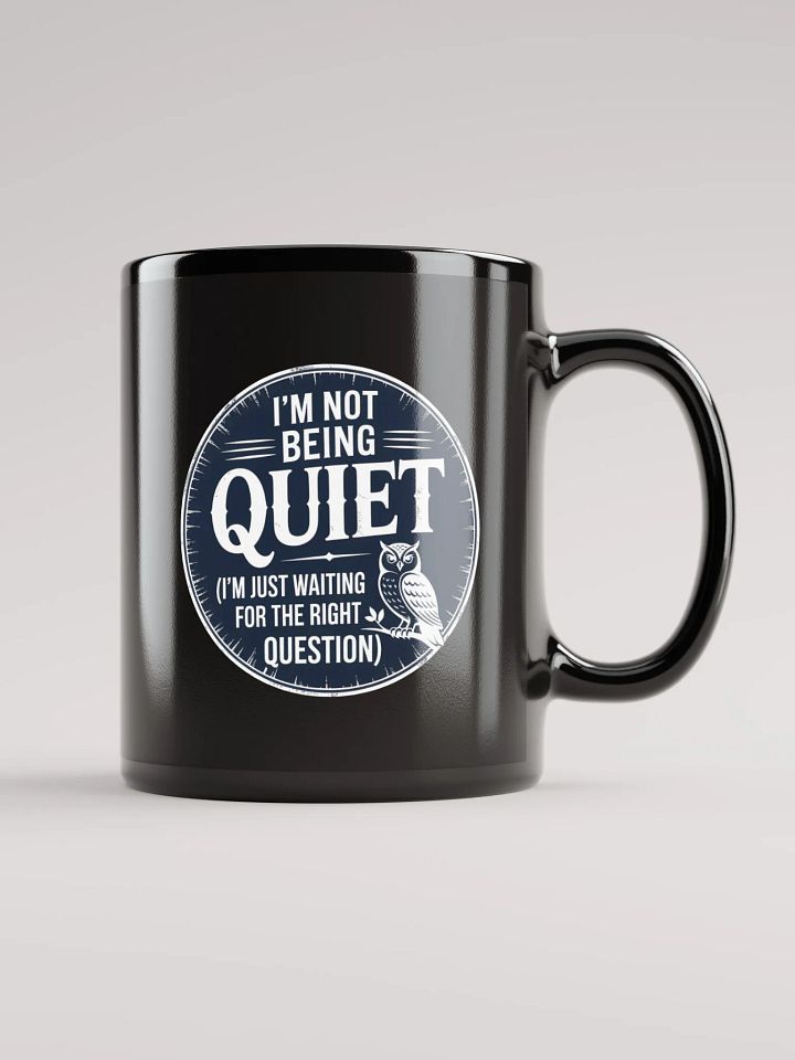 Not Being Quiet Human Design Projector Black Mug product image (1)